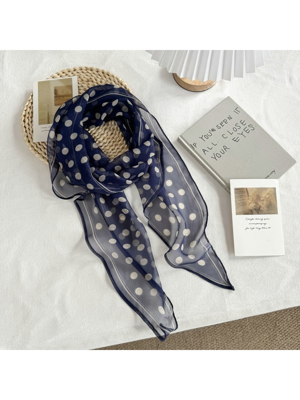 Scarvii - Polka Dot Long Neck Scarf