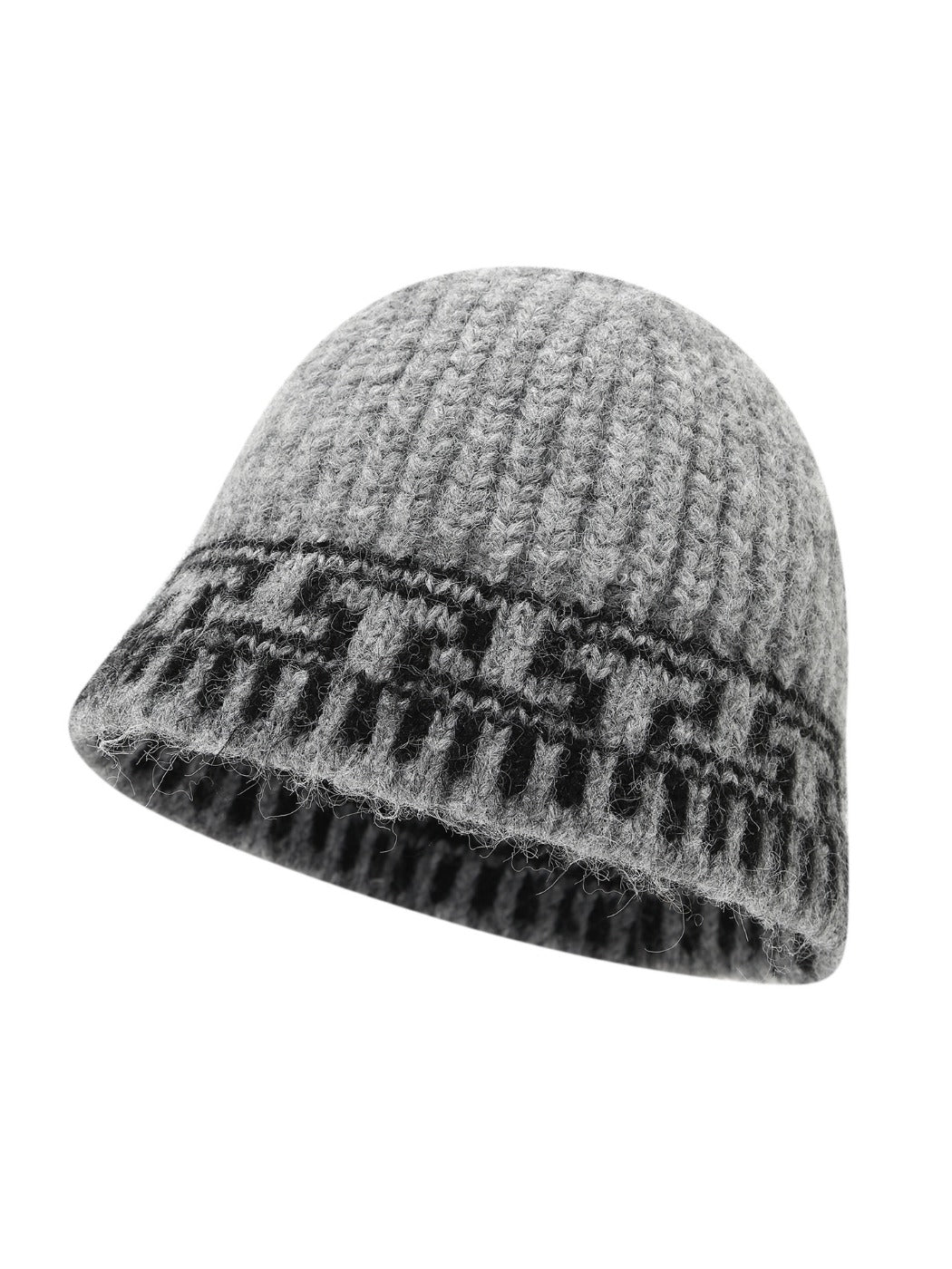 Haila – Retro Jacquard Print Bucket Hat