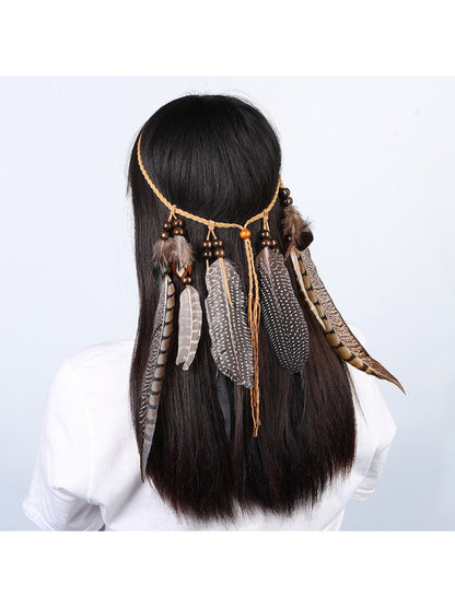 Hairish - Bohemian Feather Hair Garland