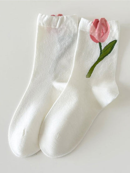 Rufia - Simple Tulip Quarter-Calf Socks – Fresh & Feminine
