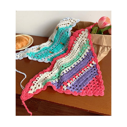 Scarvii floral triangle headscarf product photo 11