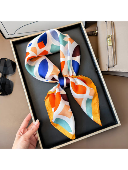 Scarvii Colorful Geometric Square Scarf
