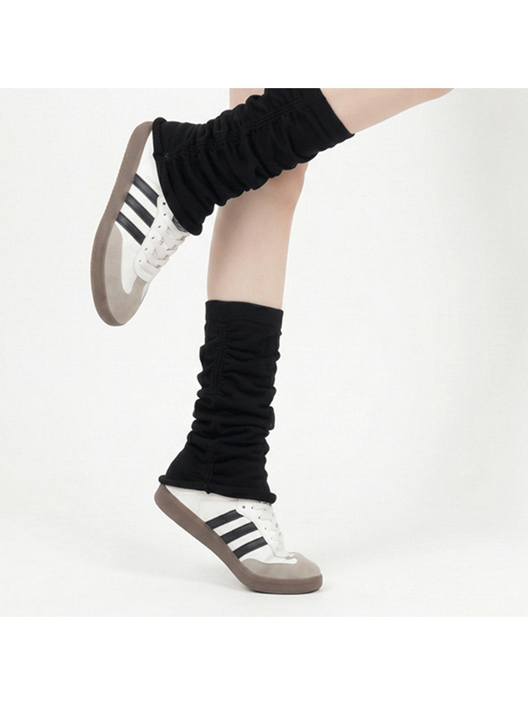 Cozyra - Ruched Mid-Calf Leg Warmers
