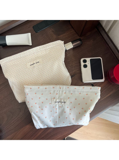Cosbai - Printed Soft Rectangular Zip Pouch Bag