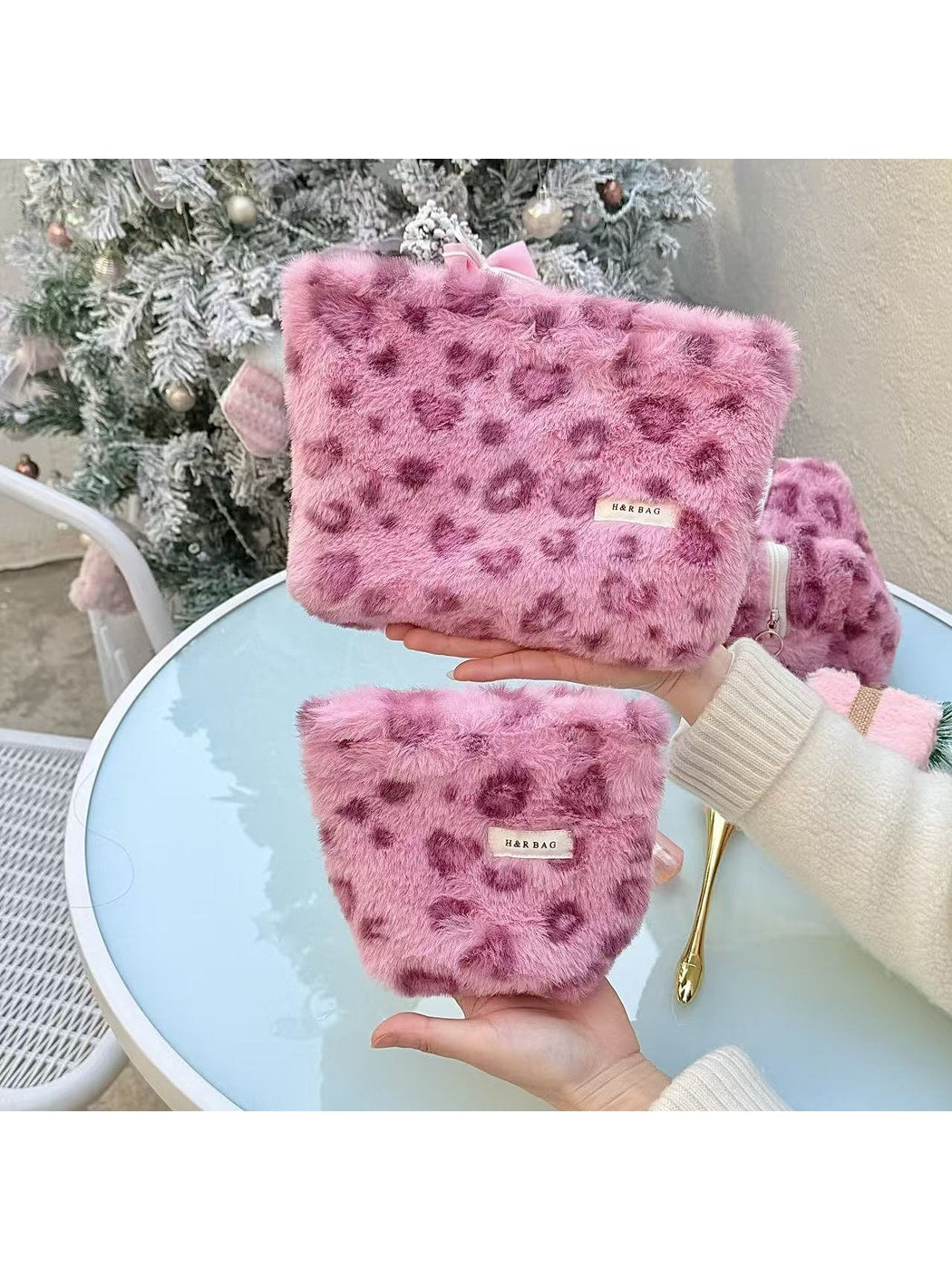 Cosbai - Sweet Print Handheld Travel Makeup Bag