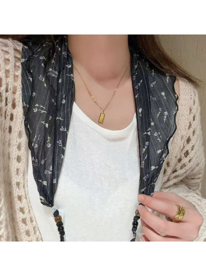 Scarvii - Elegant Lightweight Neck Accent Scarf