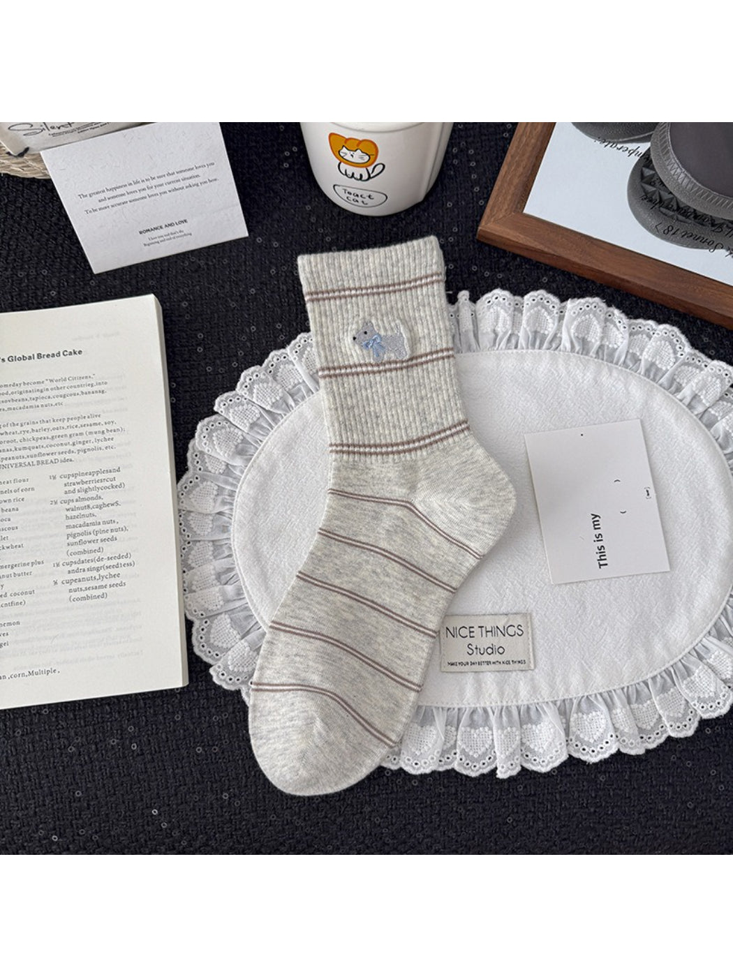 Rufia - Cute Dog Pattern Crew Socks product image 5