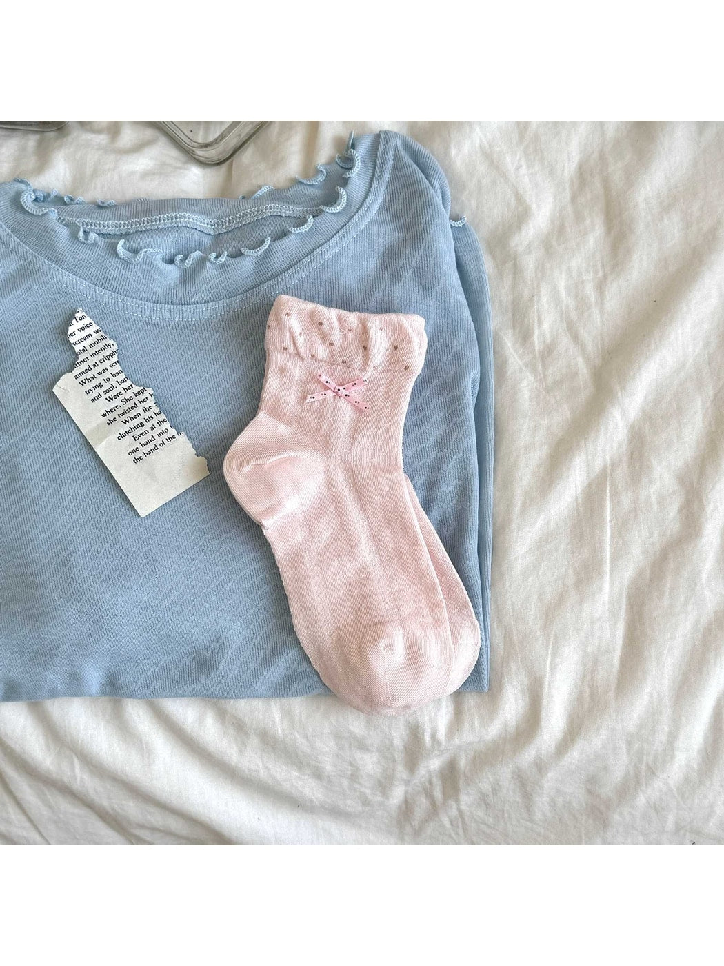 Rufia - Sweet Bow Polka Dot Ankle Socks