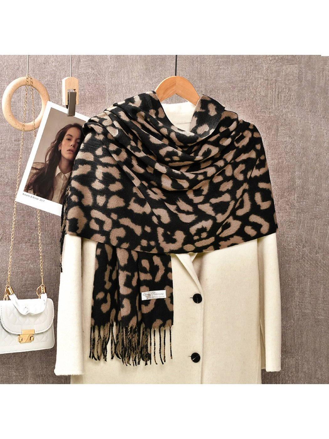 Scarvii - Leopard Print Winter Neck Scarf