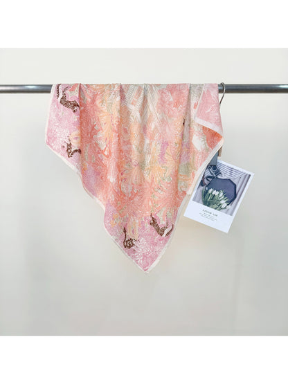 Scarvii - Vintage Botanical Print Square Scarf