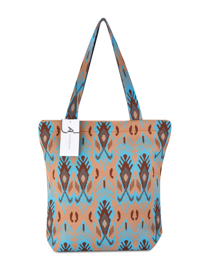Cosbai - Atlas Print knit Shoulder Bag - Spacious & Vintage