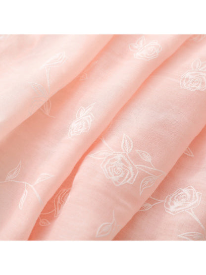 Scarvii – Soft Rose Pattern Light Layer Scarf