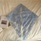 Scarvii - Vintage Floral Solid Triangle Scarf