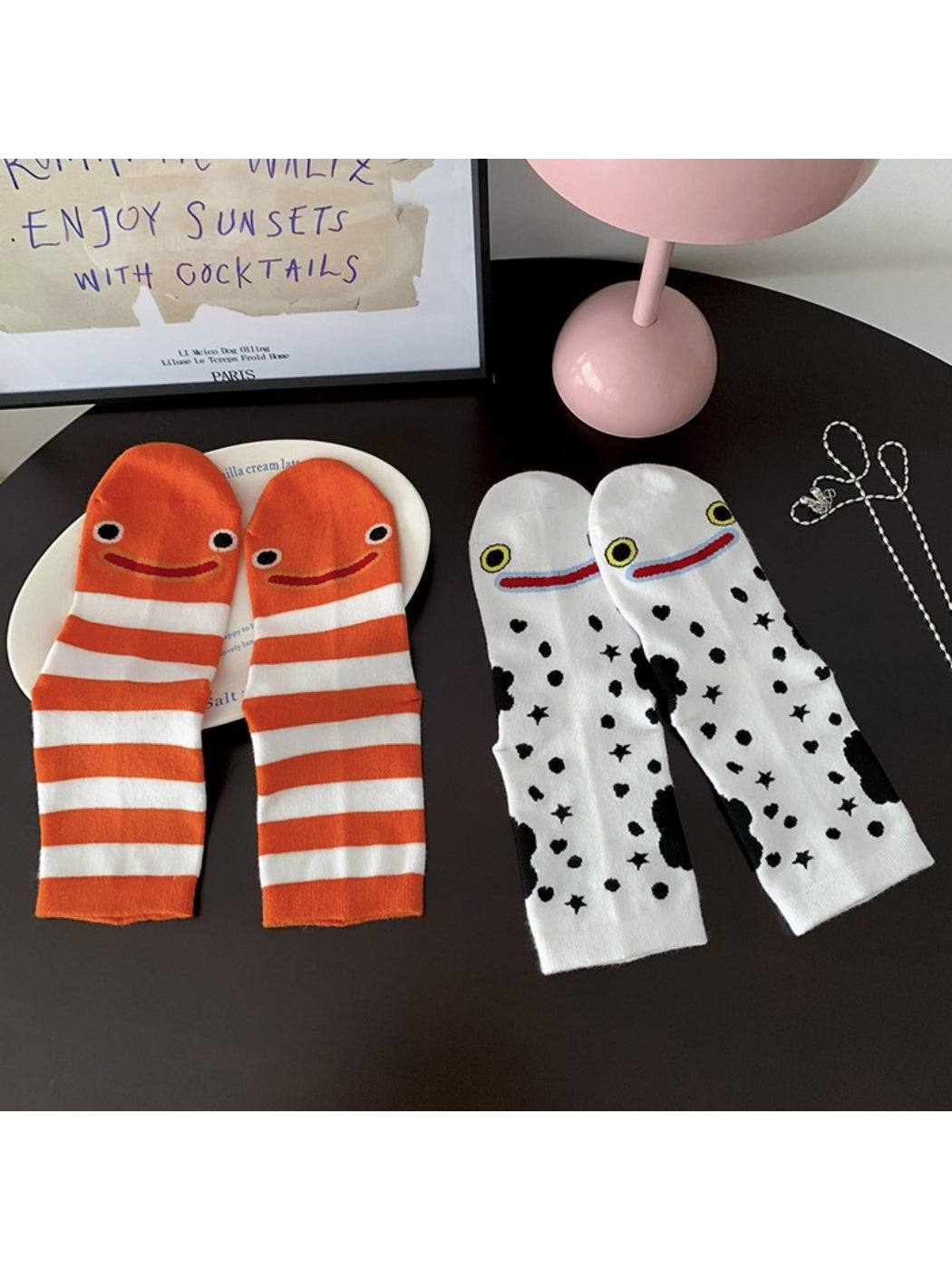 Rufia - Playful Clownfish Pattern Crew Socks product image 2