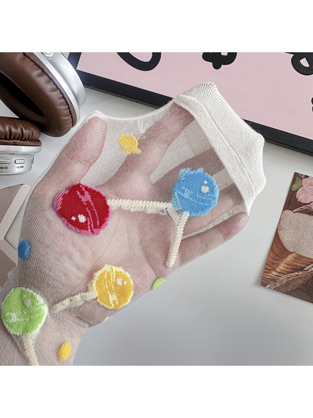 Rufia - Retro Cute Thin Mid-Calf Socks - Sweet & Breezy
