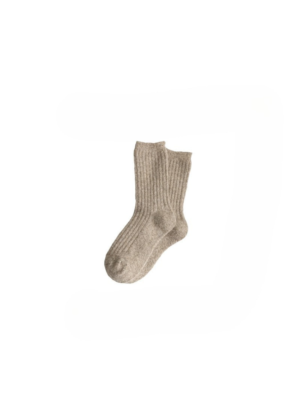 Rufia - Fuzzy Ribbed Cozy Crew Socks
