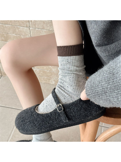 Rufia - Casual Speckled Ribbed Crew Socks product image 2