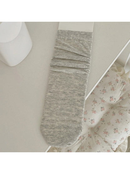 Rufia - Pointelle Knit Crew Socks for Everyday Wear