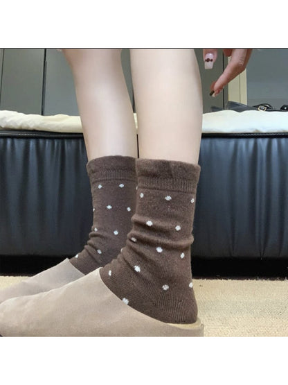 Rufia - Mini Dot Soft Knit Crew Socks