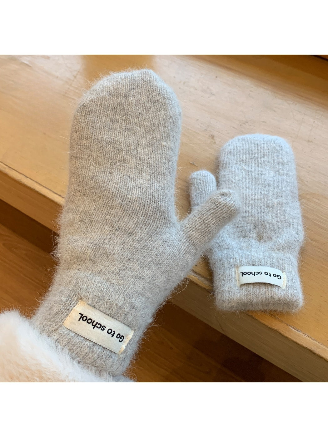 Gloving - Women's Cute Fuzzy Knit Winter Mittens