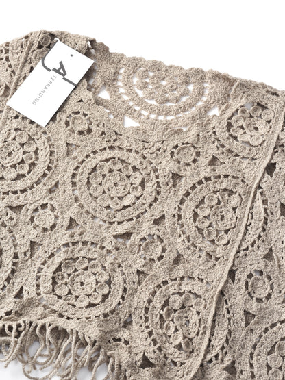 Crosa - Vintage Open-Knit Batwing Sweater