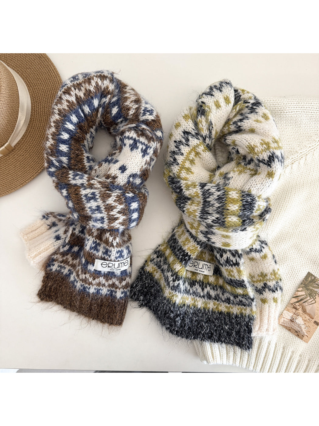 Scarvii - Cozy Fair Isle Winter Scarf