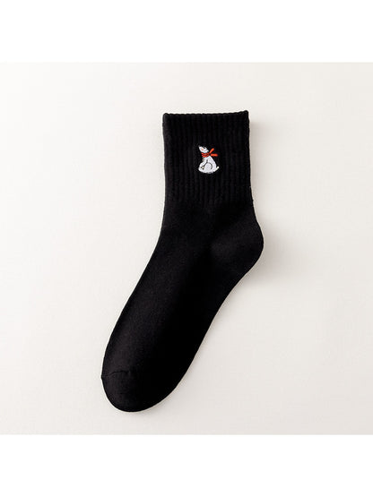 Rufia - Cute Animal Motif Everyday Crew Socks