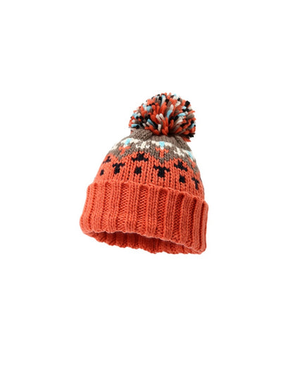 Haila - Colorful Pom Pom Knitted Beanie
