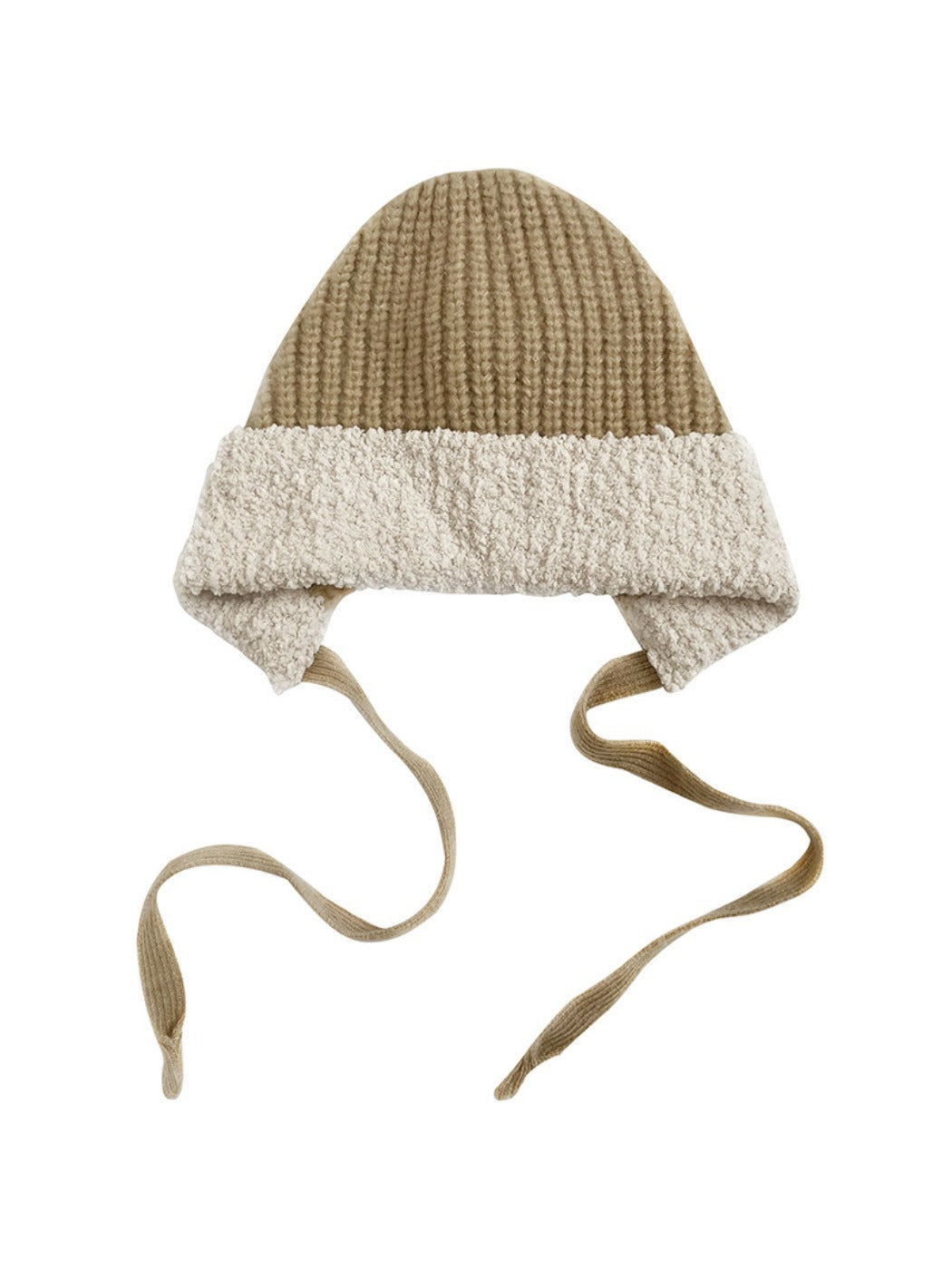 Haila - Knitted Beanie with Plush Trim & Earflaps