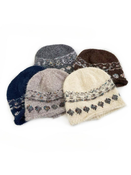 Haila - Vintage Jacquard Soft Knit Beanie