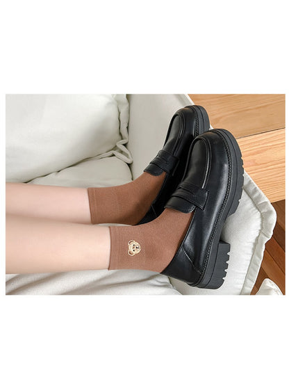 Rufia - Tiny Bear Patch Crew Socks