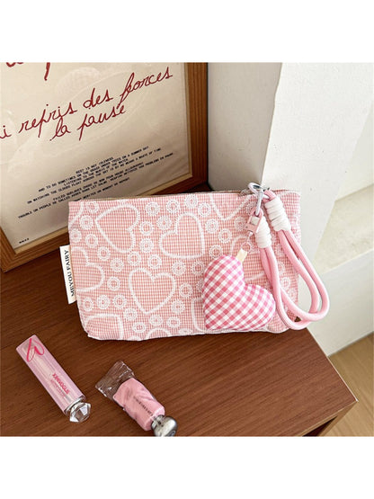 Cosbai Heart Embroidered Makeup Pouch product image