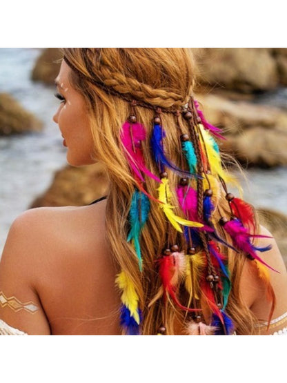 Hairish - Boho Feather Hair Extension Headpiece