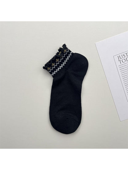 Rufia Lace Ruffle Mesh Low Cut Socks product image