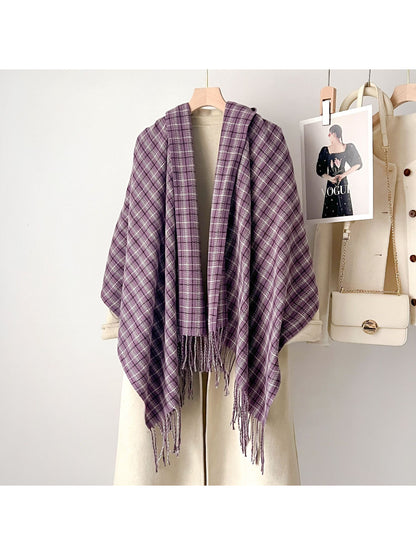 Scarvii - Soft Micro Plaid Winter Scarf