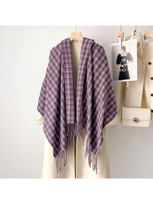 Scarvii - Soft Micro Plaid Winter Scarf