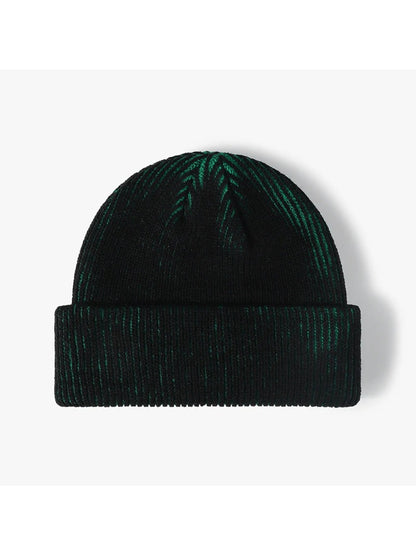 Haila - Contrast-Thread Ribbed Cuffed Knit Beanie