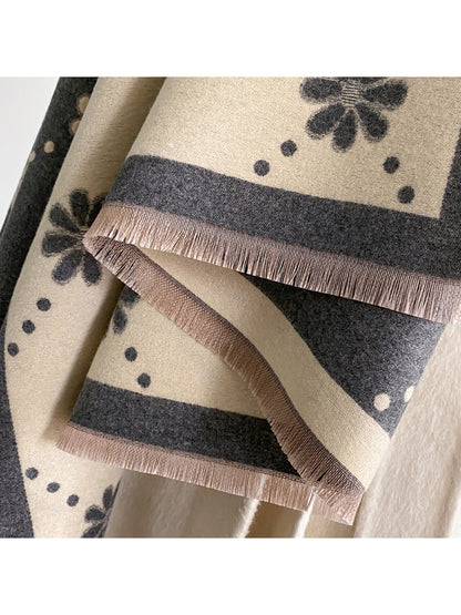 Scarvii – Polka Dot Floral Scarf & Wrap