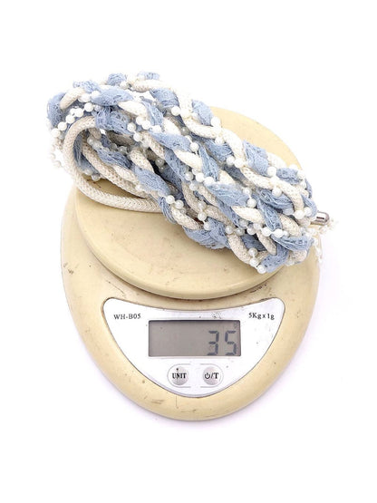 Beco - Woven Wave Lace Detail Waist Belt