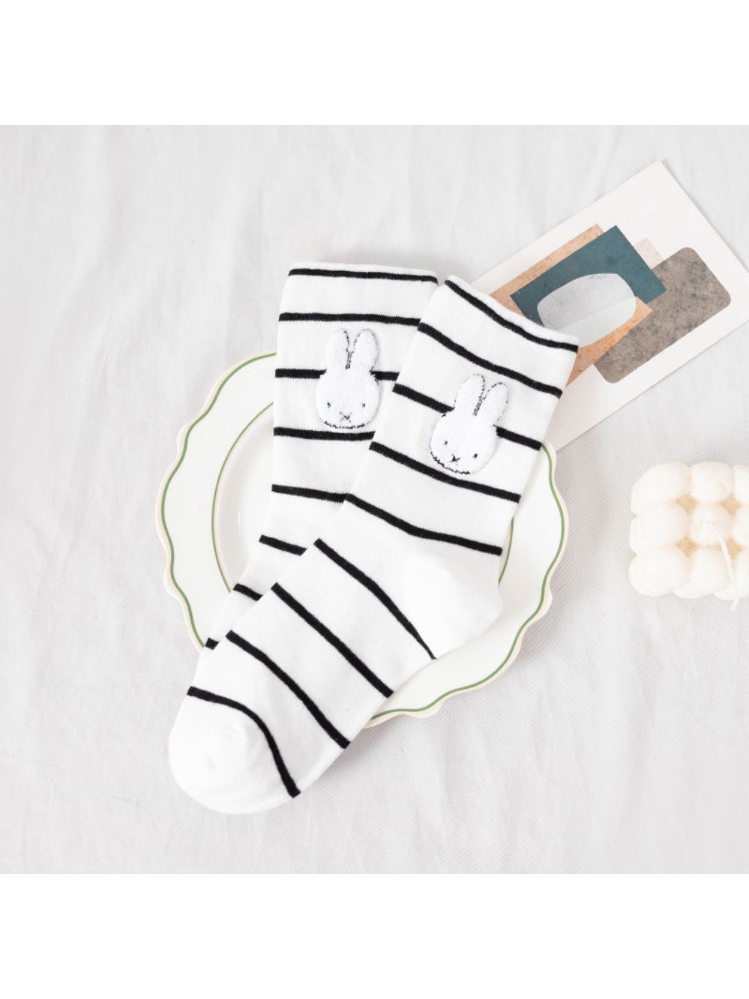 Rufia - Bunny Stripe Crew Socks product image 7