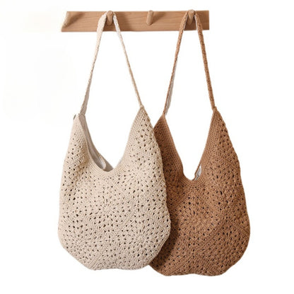 Cosbai - Boho Crochet Tote Bag