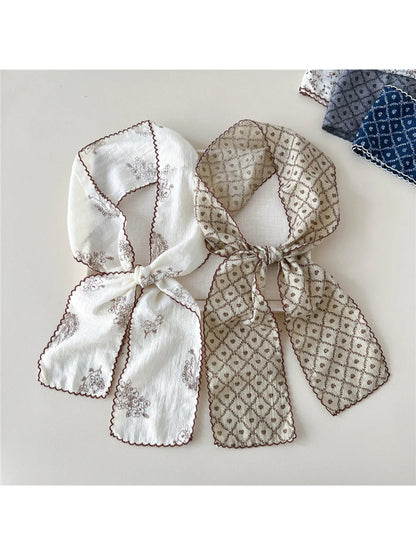 Scarvii - Floral Patchwork Narrow Scarf