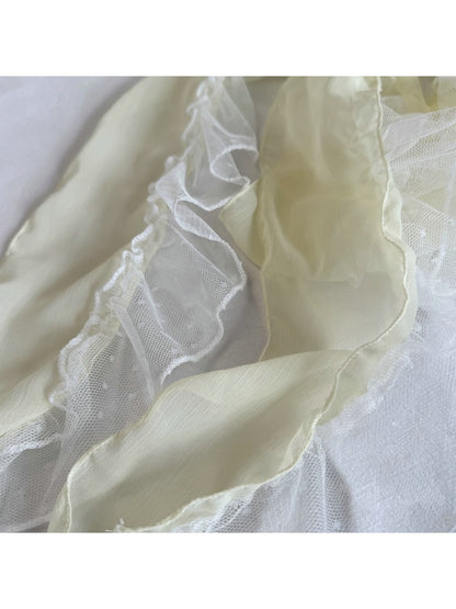 Scarvii - Lace Edge Long Spring Neck Scarf