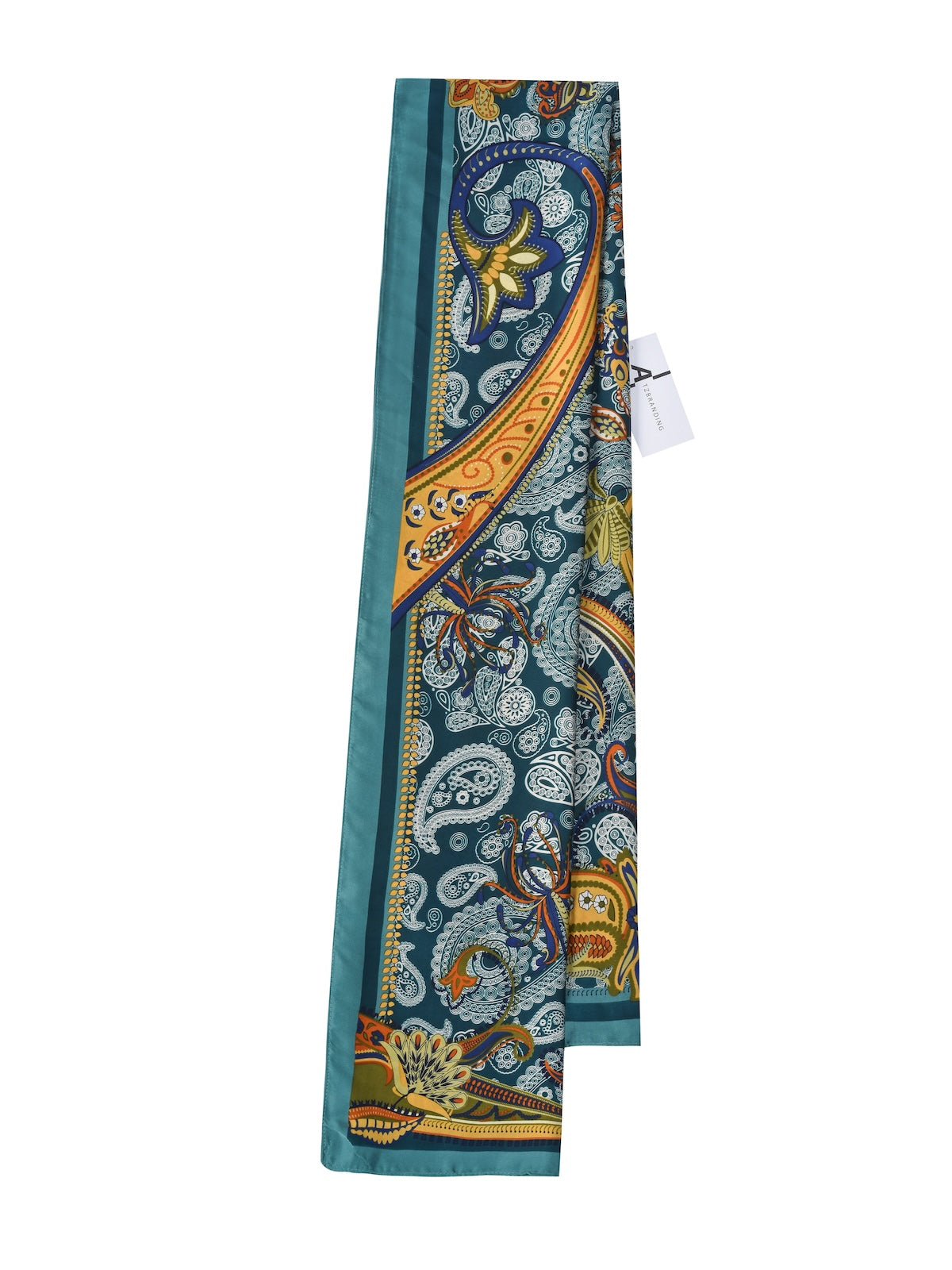 Scarvii – Abstract Paisley Print Long Scarf