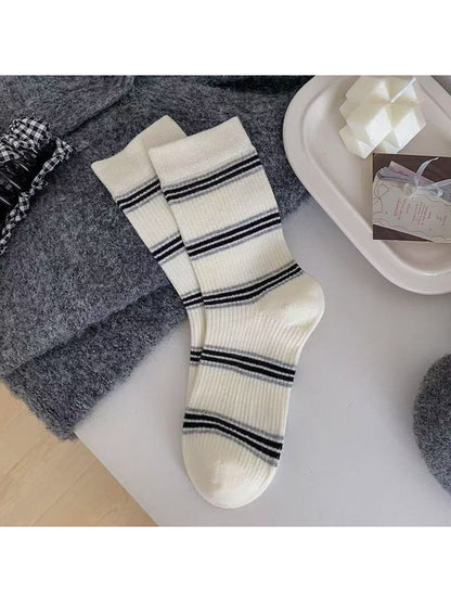 Rufia - Classic Stripe Ribbed Crew Socks product image 5