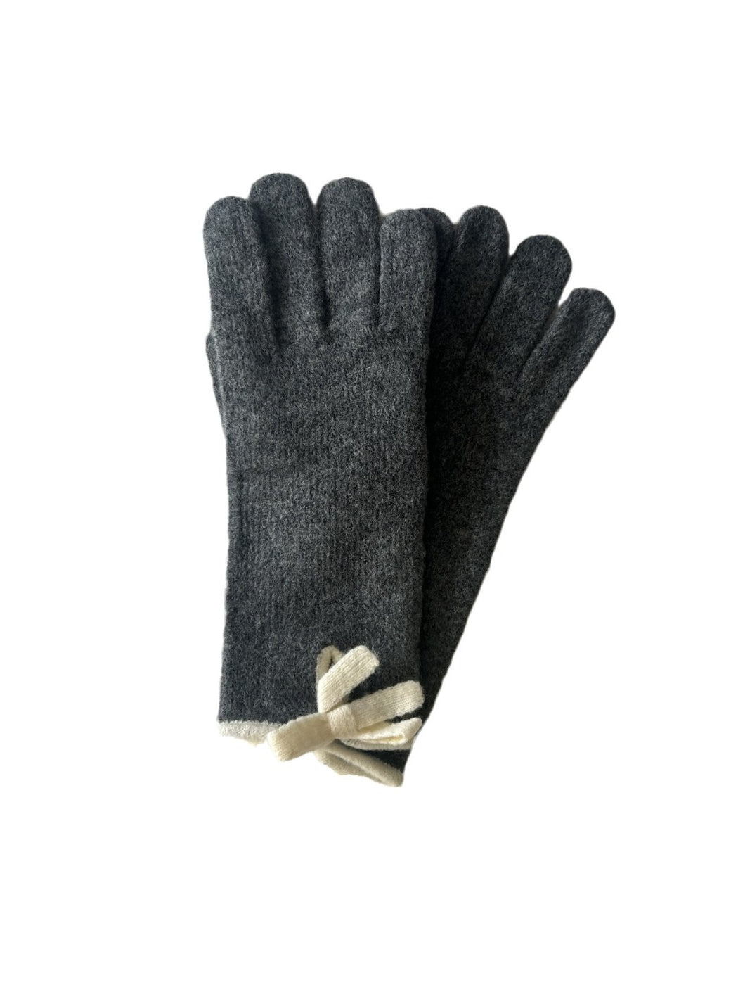 Gloving - Cute Knitted Gloves with Bow & Touchscreen