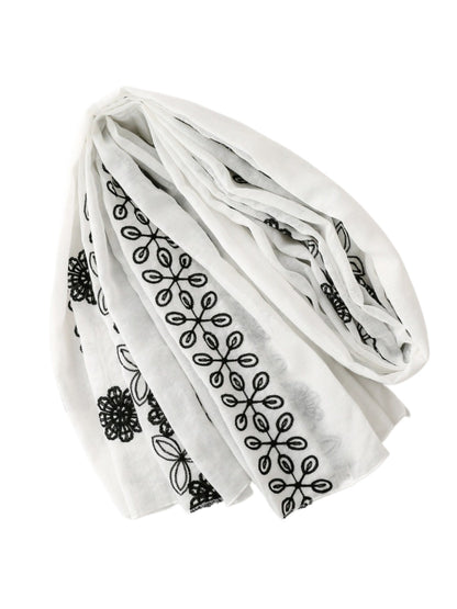 Scarvii - Floral Vine Lightweight Wrap Scarf