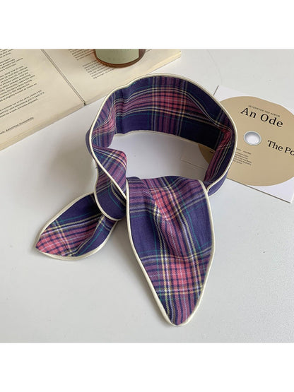 Scarvii - Vintage Mixed Pattern Skinny Scarf