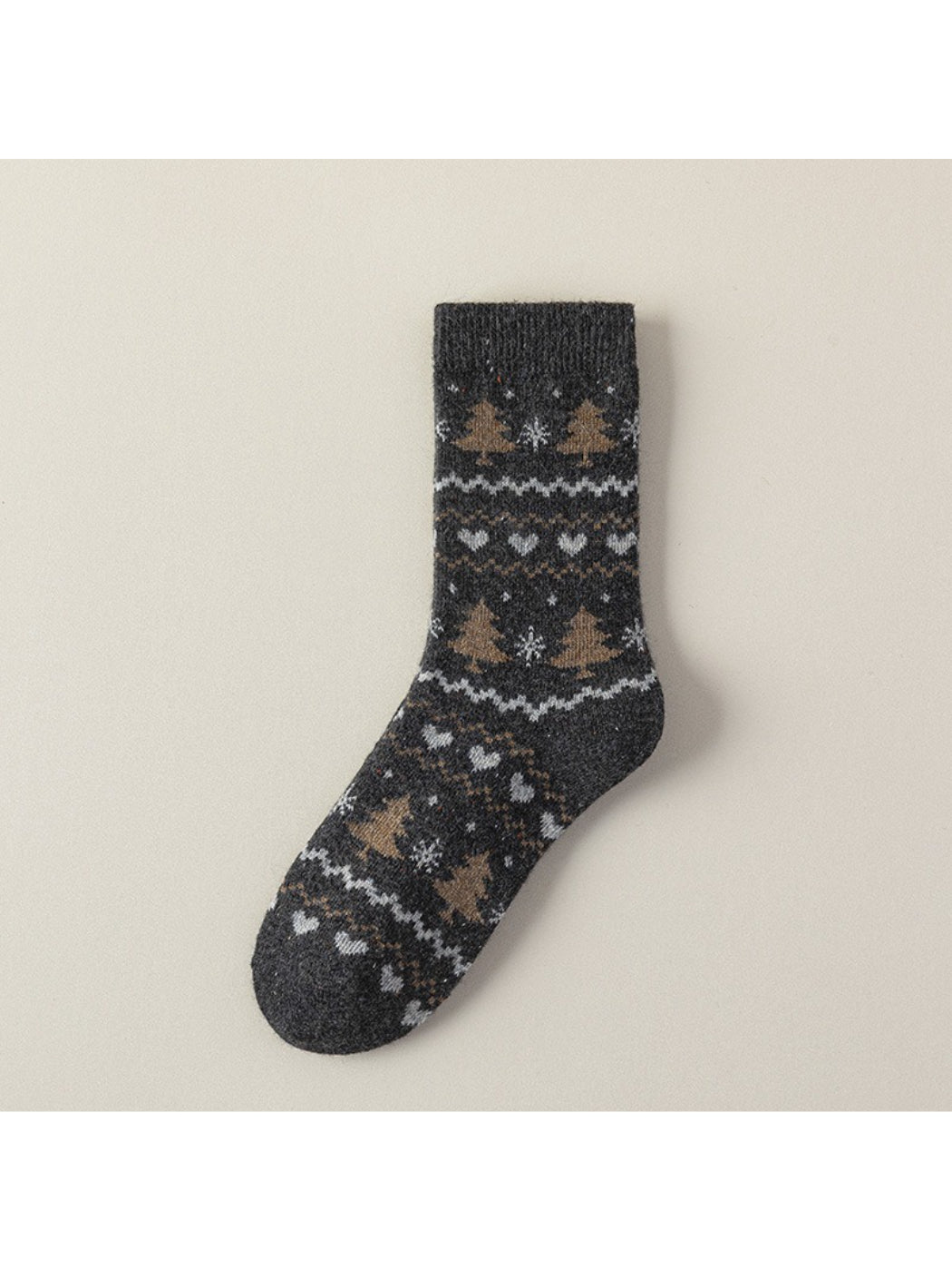 Rufia - Cozy Winter Forest Crew Socks