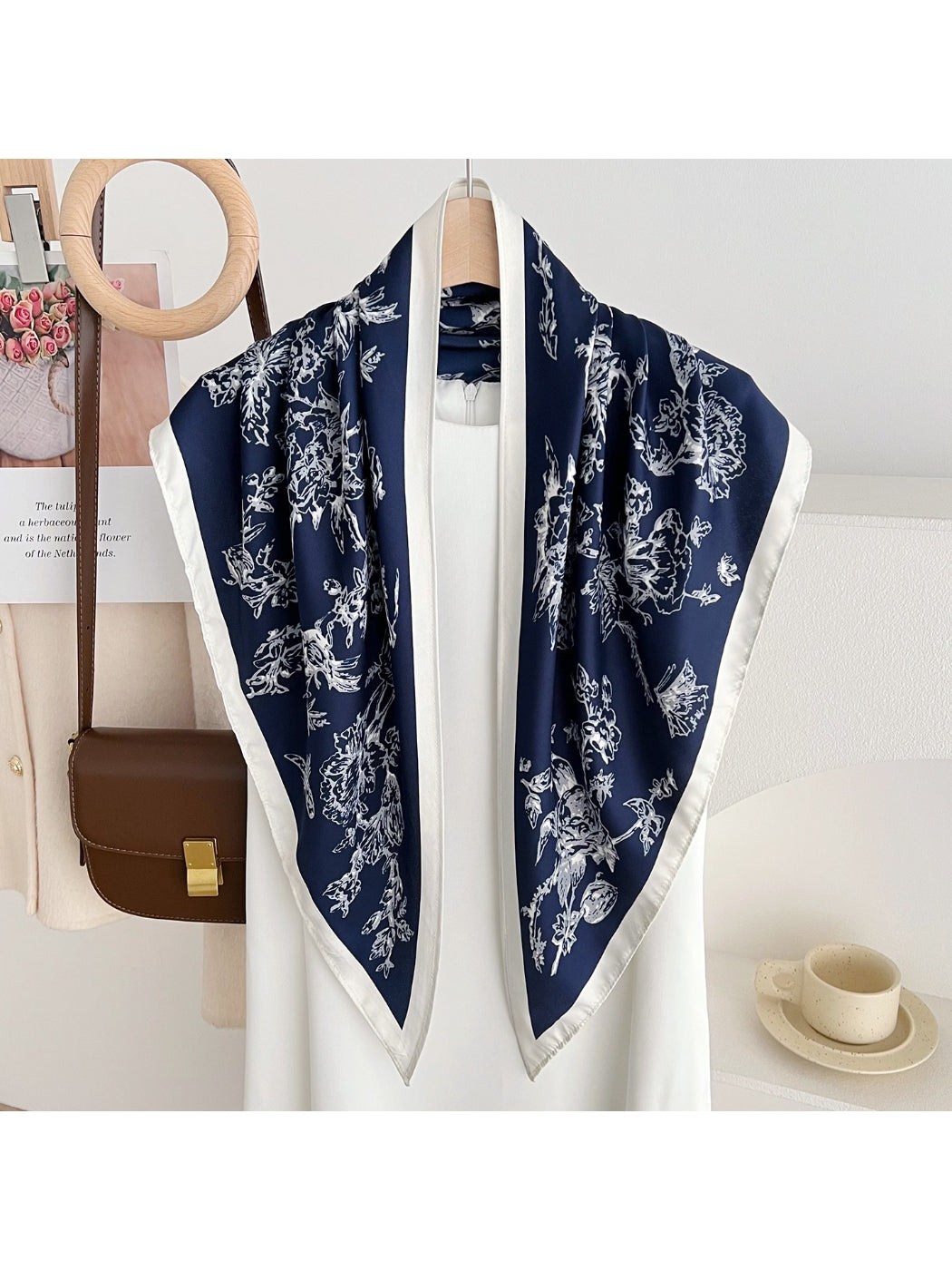 Scarvii Botanical Triangle Neck Scarf